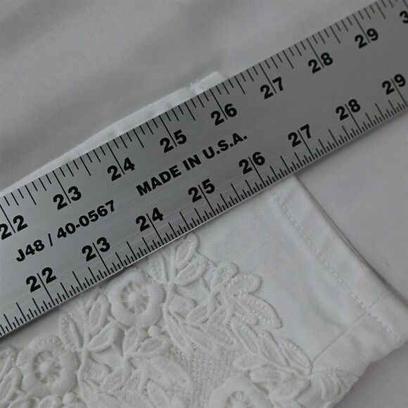 Simply Vera by Vera Wang 10 Mid Rise Skinny Ankle White Stretch Womens Jeans - Picture 4 of 9